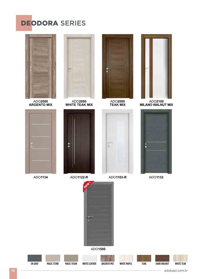 Adokapı Deodora Modern ADO 1103-R / 1122-R / 1132 / 1134