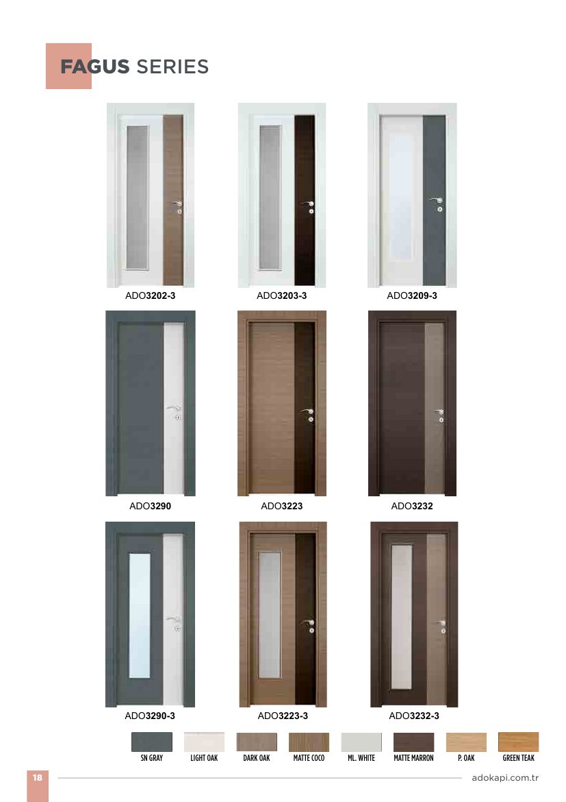 Adokapı Fagus ADO 3223 / 3232 / 3290