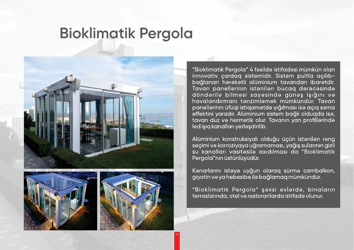 Kanaat — Биоклиматическая пергола