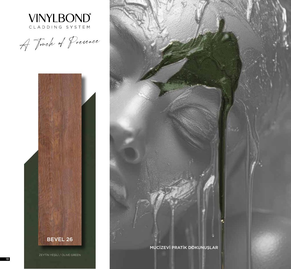 Vinylbond Bevel 26 — Стеновая панель со скошенной гранью 125x26 мм