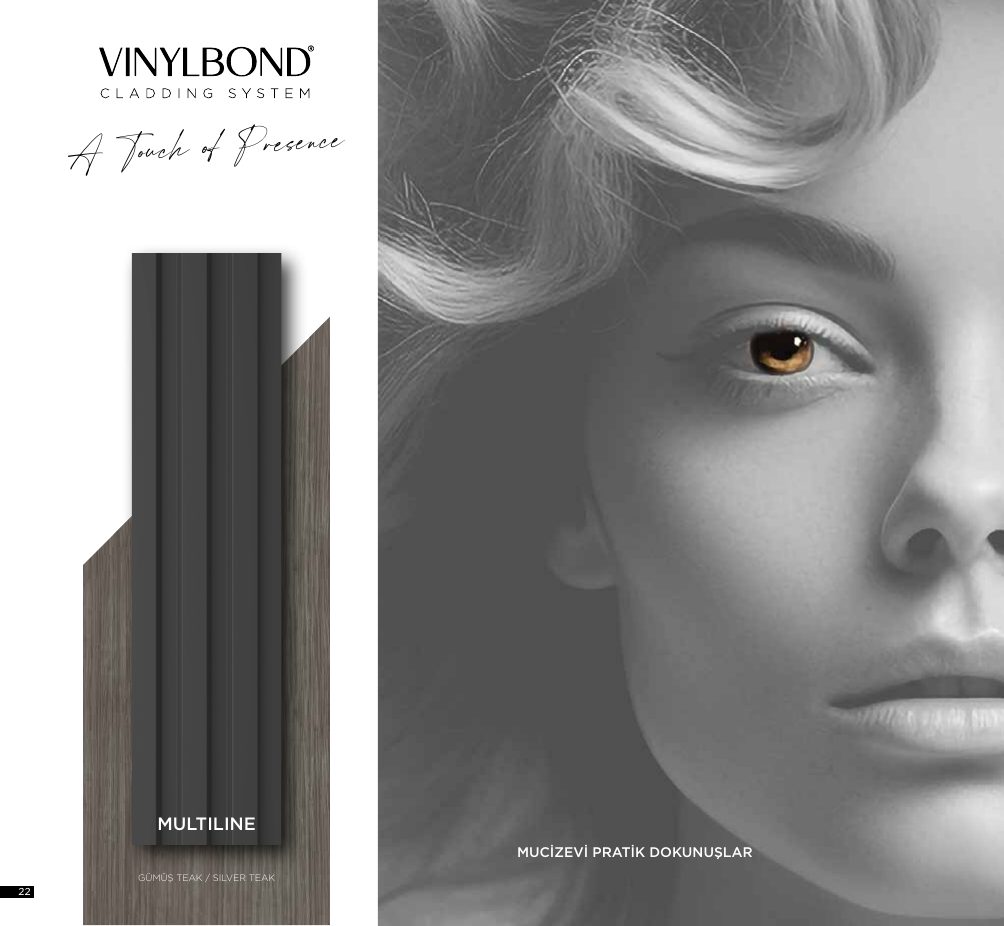 Vinylbond Multiline — Интерьерная линейная панель 150x18 мм